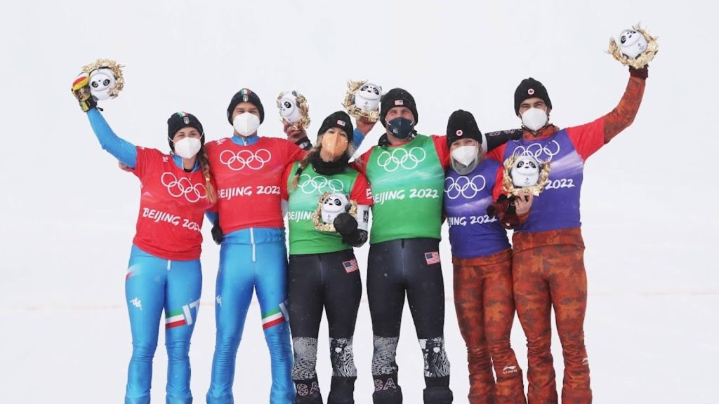 The Gold U.S. Snowboarders at the Mixed Nations Championship