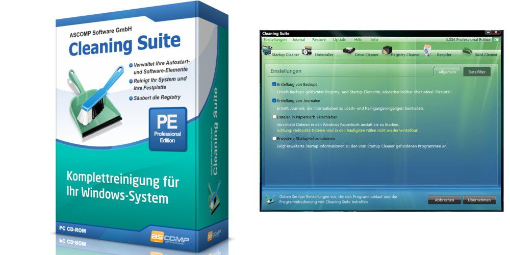 Cleaning Suite PE for free: We are giving away the full version