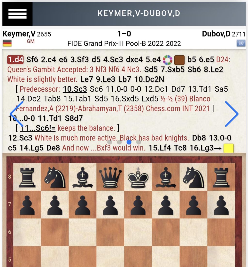 ChessBase news on mobile