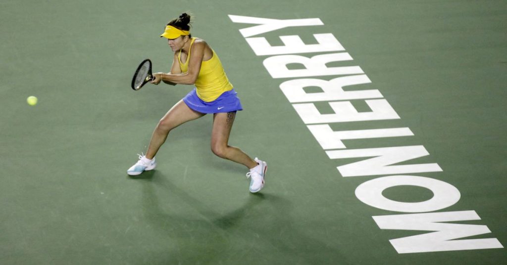 Elina Svitolina of Ukraine wins the opening match against Monterrey