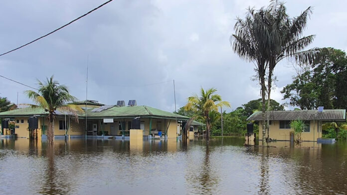 Flooding inland makes it difficult to provide proper medical services