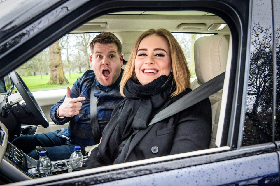 James Corden with Adele in the car for 