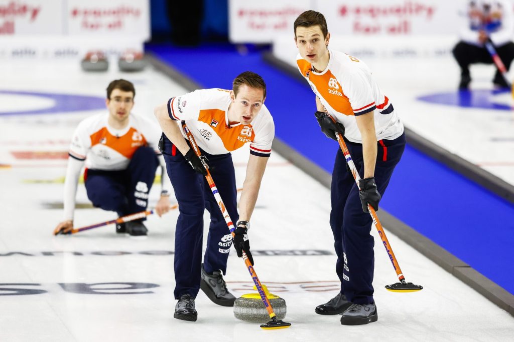 broom!  This is how the Netherlands has performed in the curling world cup so far