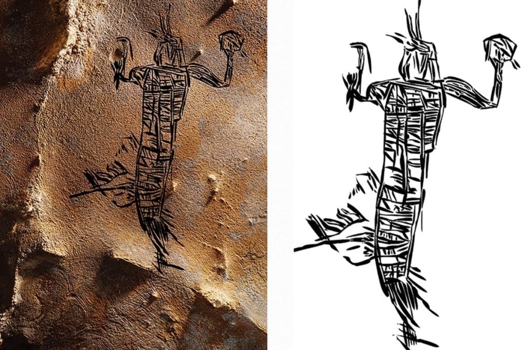 The newly discovered rock art is so vast that even its creators can never fully admire it