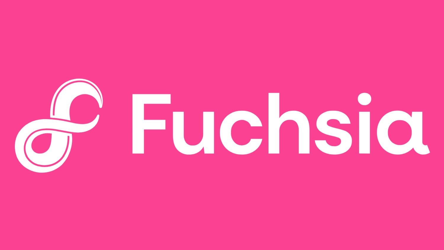 fuchsia logo text