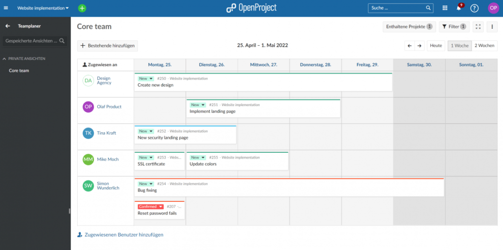 Project Management: Team Planning Using OpenProject 12.1.0