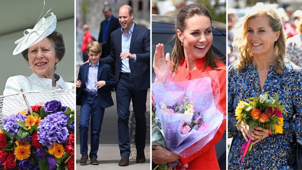 See: Members of the British royal family celebrate in the UK