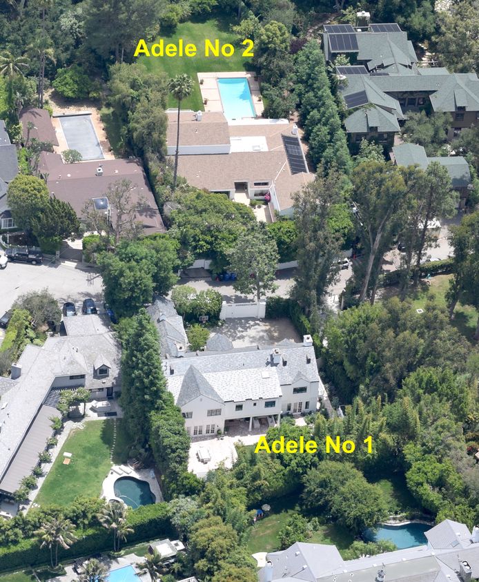 The house in the lower left of the image is now also owned by Adele