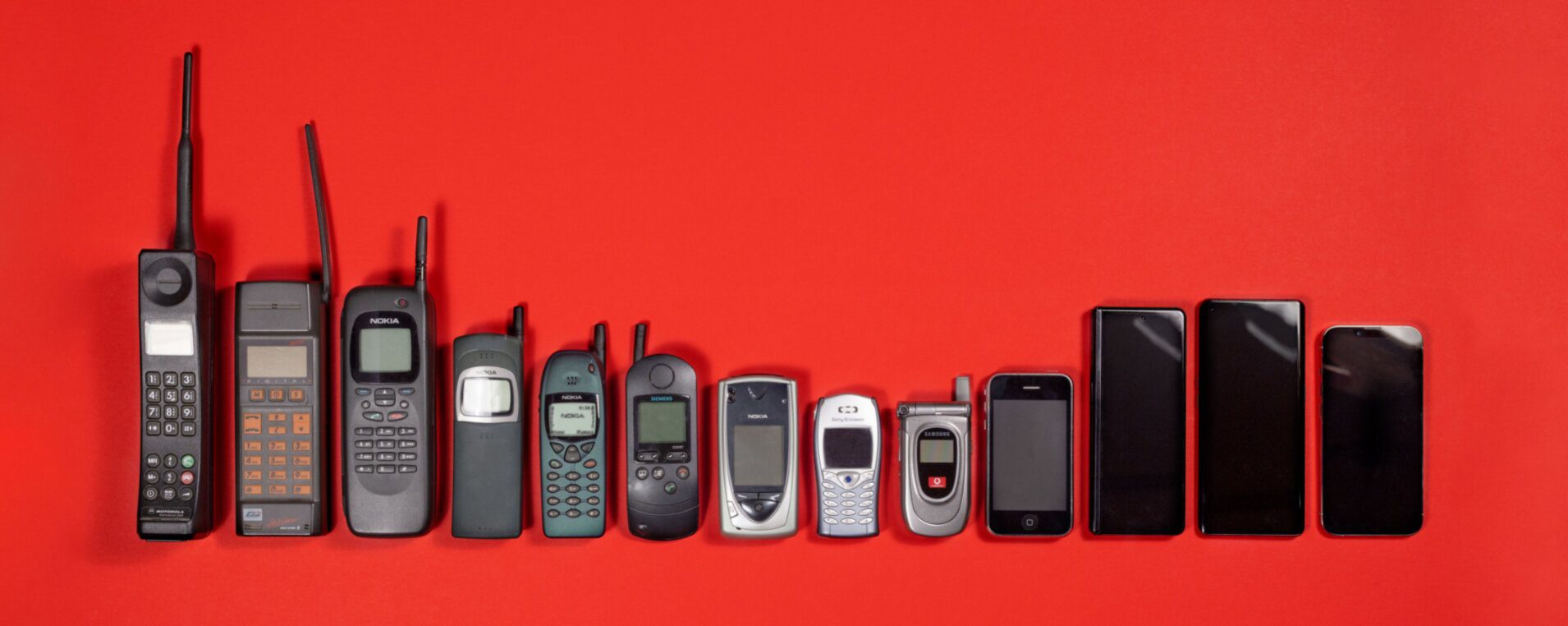 Cell phones over time