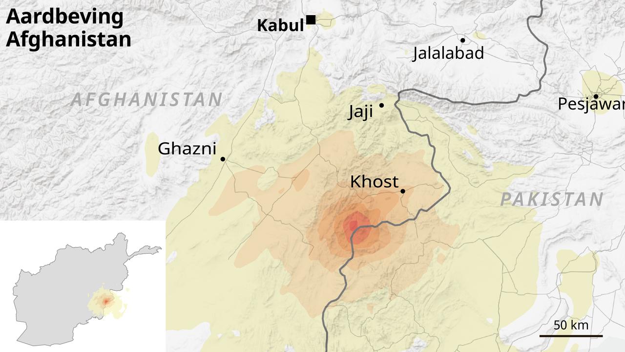 The earthquake occurred in southeastern Afghanistan.