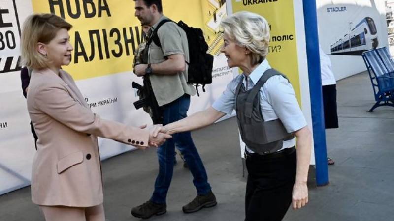 Von der Leyen in Kyiv to apply for EU membership Ukraine