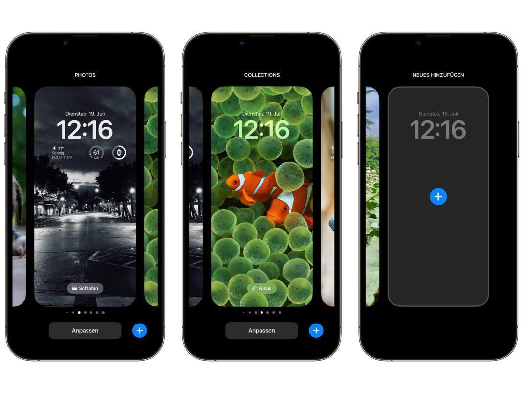 Multiple lock screens in iOS 16