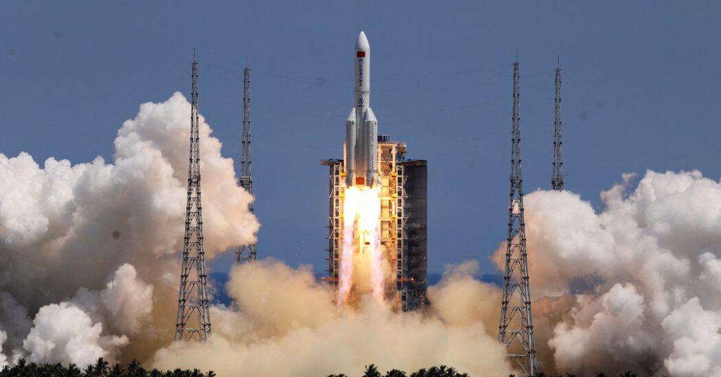 China launches Wendiyan space station with giant rocket