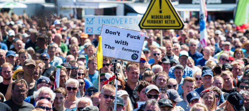 Foreign support for Dutch farmers' protest