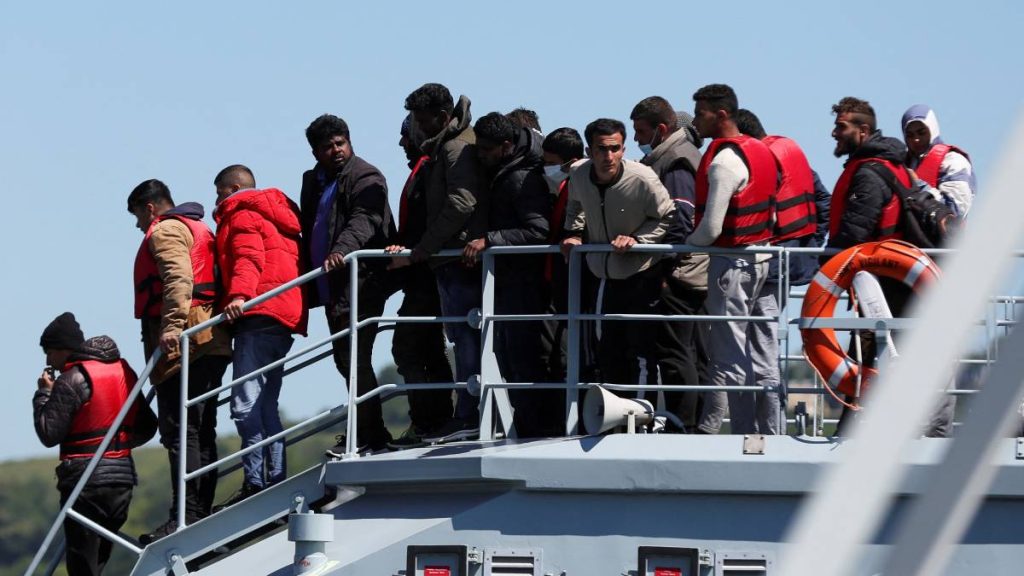 696 migrants crossed the channel into England on Monday, a record this year