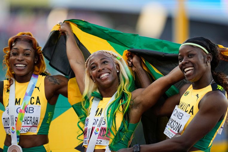Shelley-Ann Fraser-Pryce (35) is still the 100m queen with her fifth world title