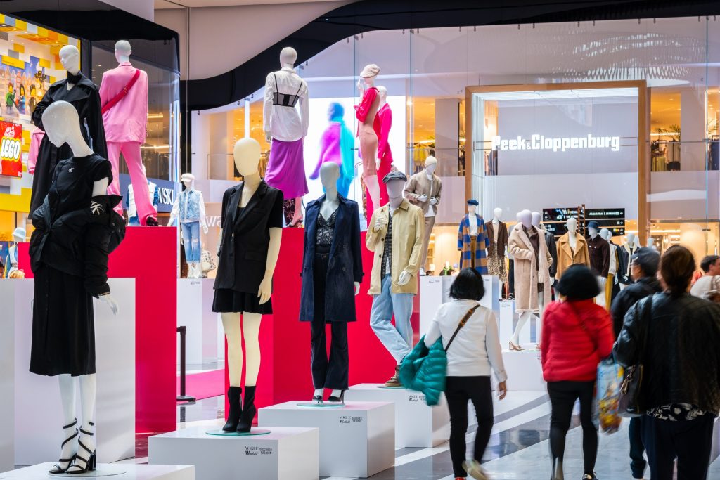 WUG displays a catwalk in Westfield Mall, Netherlands
