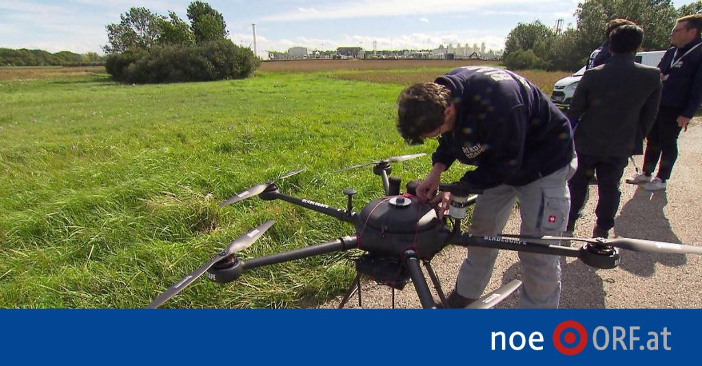 Drone searches for damage to gas pipelines