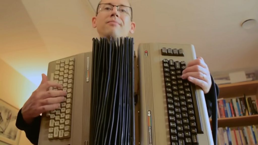 Commodordion: Two C64s, an old floppy and a band make an accordion