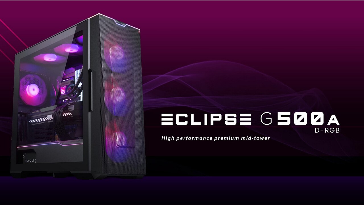 Phanteks Eclipse G500A: Airflow-Gehäuse zielt auf High-End-Gaming