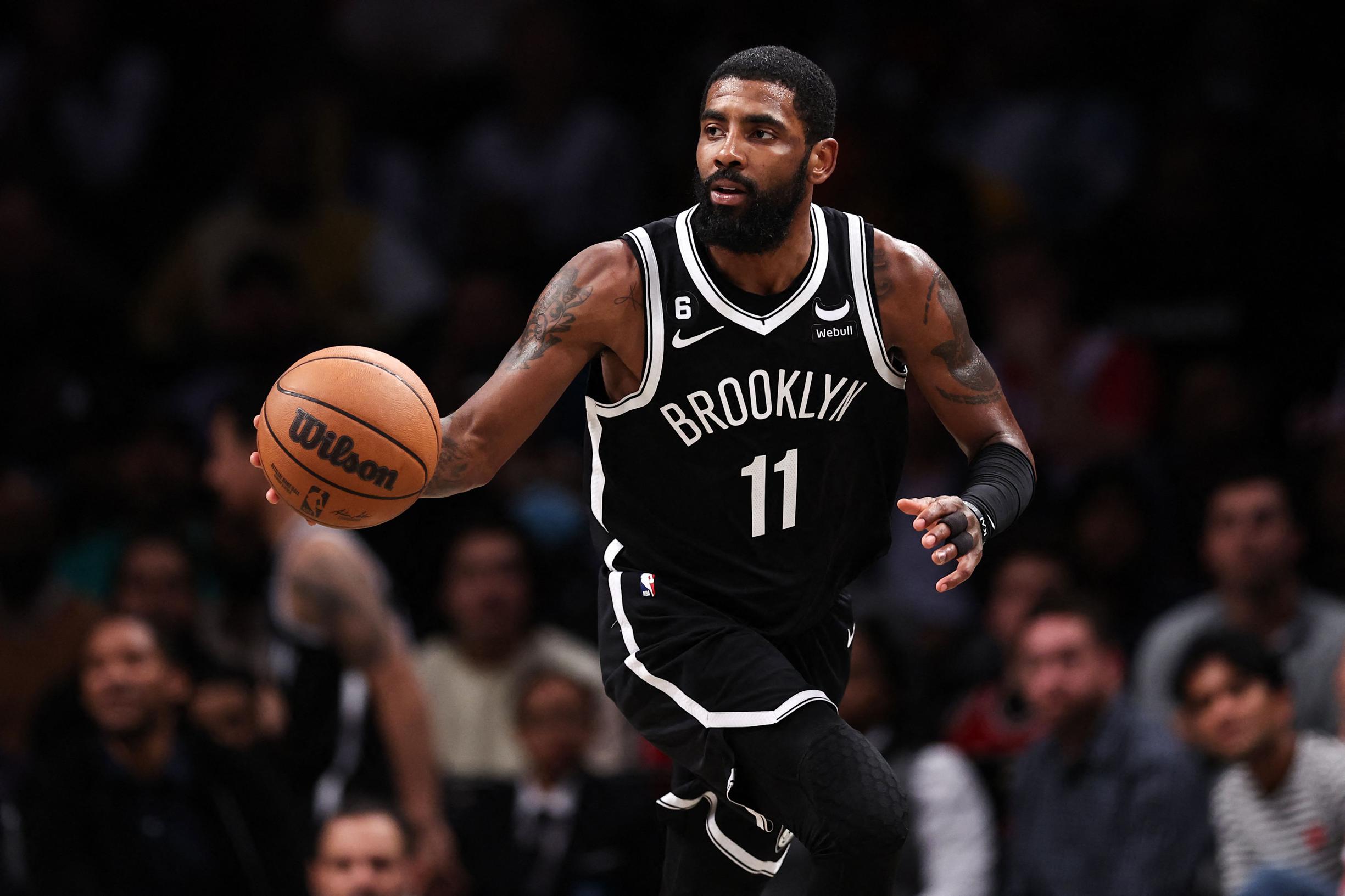 Basketball player Kyrie Irving has been suspended by the team for promoting an anti-Semitic film