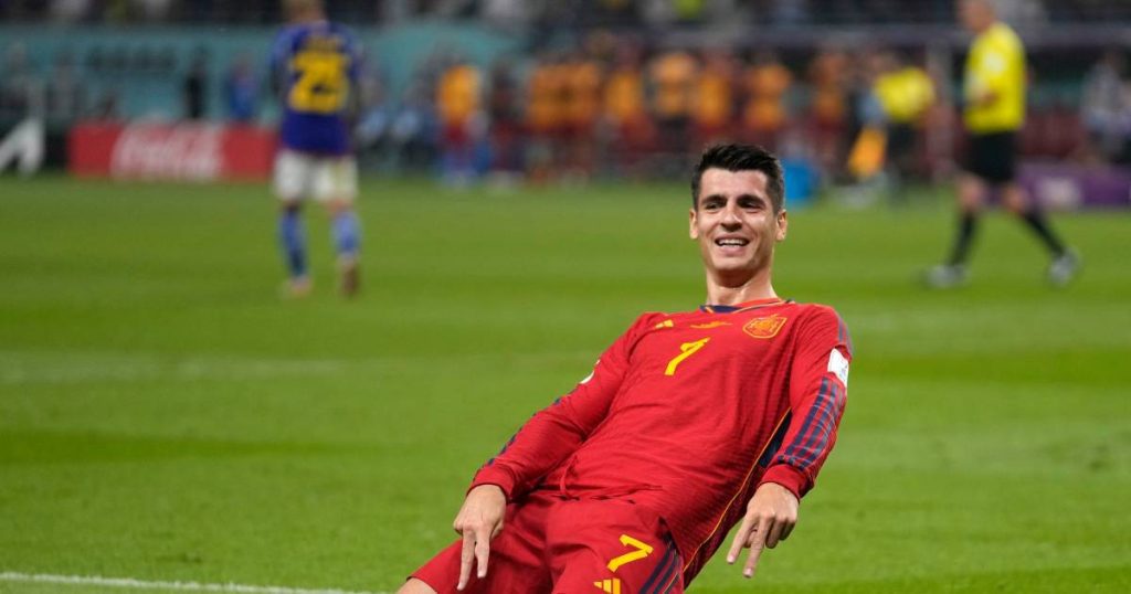 In the spotlight: Alvaro Morata (30) shines in his World Cup debut, and now also against Morocco?  |  world Cup of football