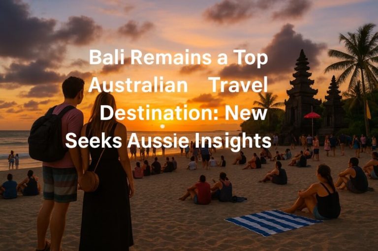 Bali Retains Its Crown as Australians’ Favorite Overseas Escape, Study Seeks Traveller Insights