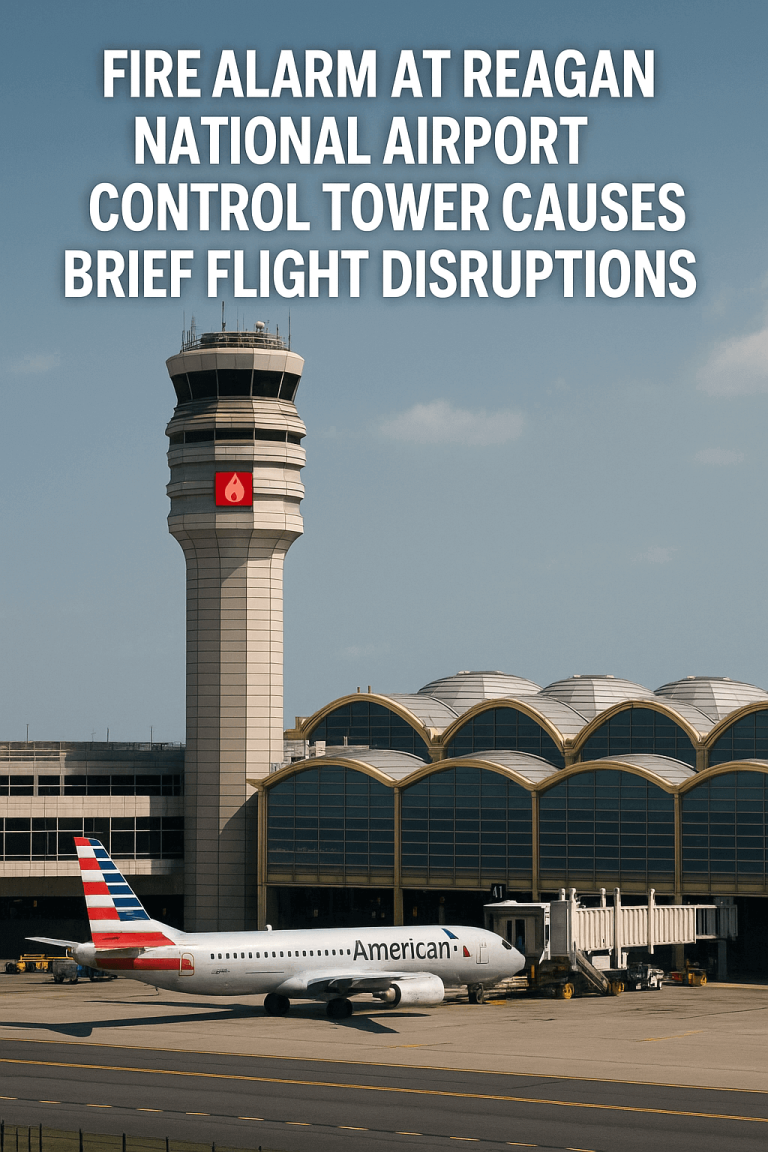 Fire Alarm at Reagan National Airport Control Tower Causes Brief Flight Disruptions Fire Alarm at Reagan National Airport Control Tower Causes Brief Flight Disruptions