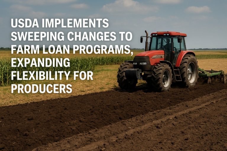 USDA Implements Sweeping Changes to Farm Loan Programs, Expanding Flexibility for Producers USDA Implements Sweeping Changes to Farm Loan Programs, Expanding Flexibility for Producers