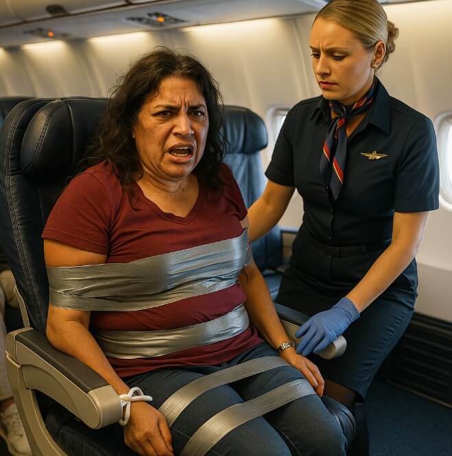 American Airlines Passenger Duct-Taped After Midair Assault on Las Vegas Flight American Airlines Passenger Duct-Taped After Midair Assault on Las Vegas Flight