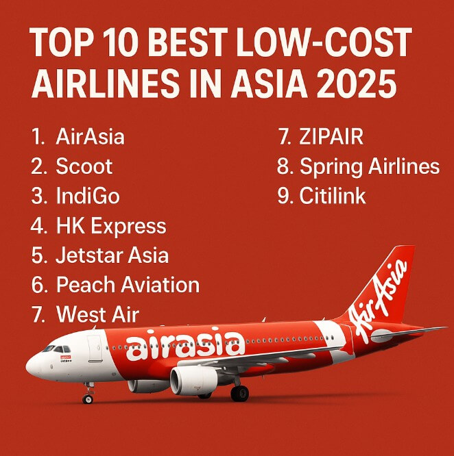 Skytrax Names Asia’s Best Low-Cost Airlines for 2025, With AirAsia at the Top Skytrax Names Asia’s Best Low-Cost Airlines for 2025, With AirAsia at the Top