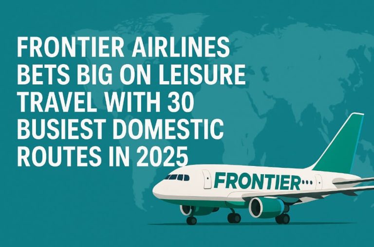 Frontier Airlines Bets Big on Leisure Travel With 30 Busiest Domestic Routes in 2025