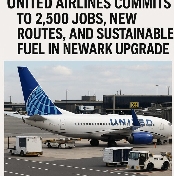United Airlines Commits to 2,500 Jobs, New Routes, and Sustainable Fuel in Newark Upgrade United Airlines Commits to 2,500 Jobs, New Routes, and Sustainable Fuel in Newark Upgrade