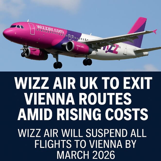 Wizz Air UK to Exit Vienna Routes Amid Rising Costs Wizz Air UK to Exit Vienna Routes Amid Rising Costs