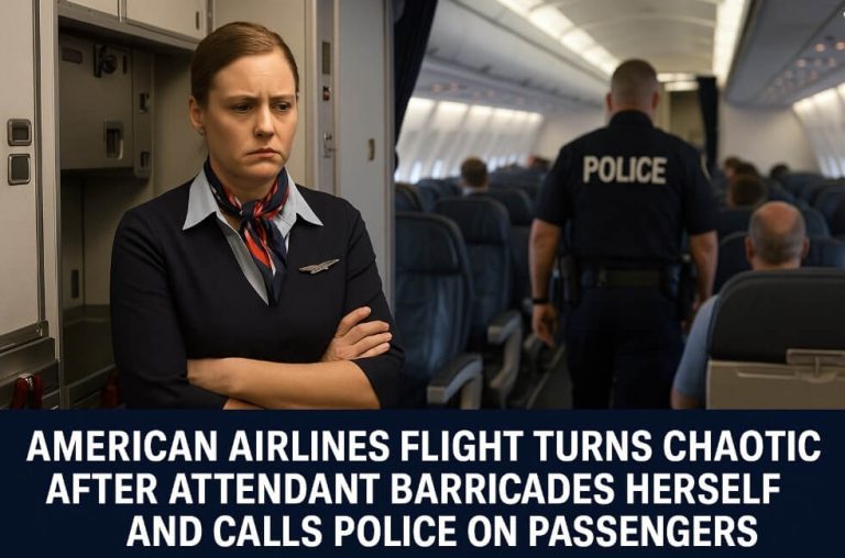 American Airlines Flight Erupts in Chaos After Attendant Barricades Herself, Calls Police on Passengers
