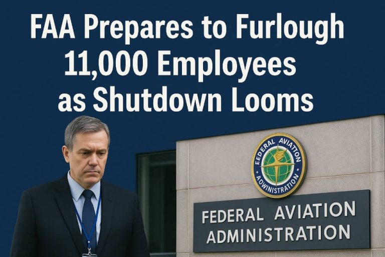 FAA Prepares to Furlough 11,000 Employees as Shutdown Looms FAA Prepares to Furlough 11,000 Employees as Shutdown Looms