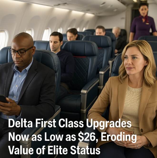 Delta First Class Upgrades Now as Low as , Eroding Value of Elite Status Delta First Class Upgrades Now as Low as , Eroding Value of Elite Status