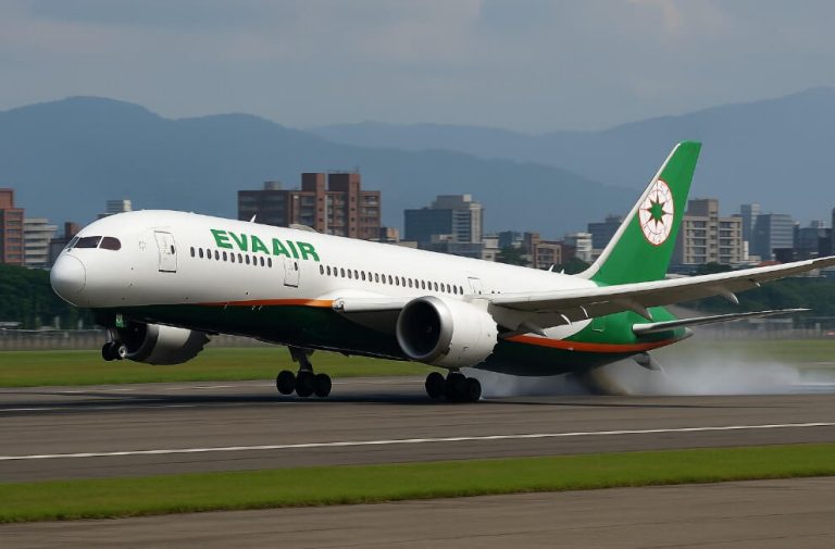 EVA Air Boeing 787 Suffers Tail Strike During Go-Around at Taipei Songshan Airport