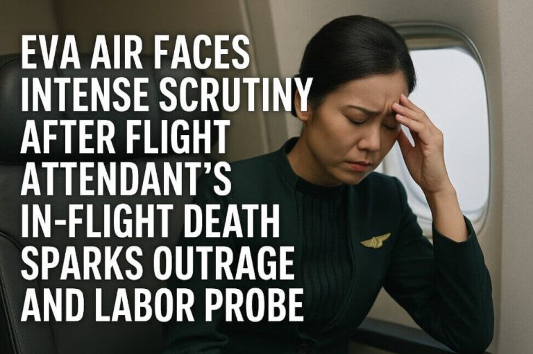 EVA Air Faces Intense Scrutiny After Flight Attendant’s In-Flight Death Sparks Outrage and Labor Probe