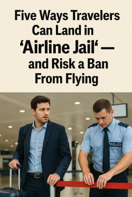 Five Ways Travelers Can Land in “Airline Jail” — and Risk a Ban From Flying Five Ways Travelers Can Land in “Airline Jail” — and Risk a Ban From Flying