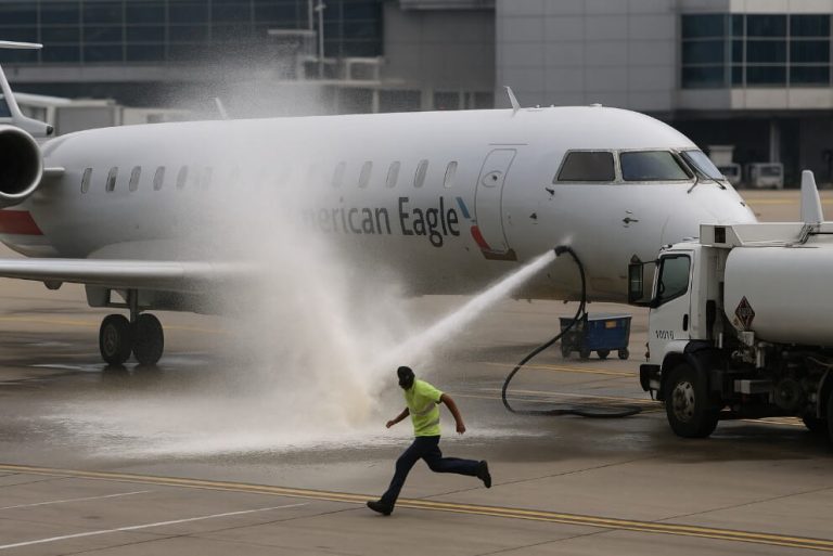 Passengers Narrowly Avoid Disaster as Fuel Spill Erupts at Dallas Fort Worth Airport Passengers Narrowly Avoid Disaster as Fuel Spill Erupts at Dallas Fort Worth Airport