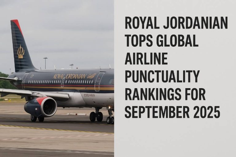 Royal Jordanian Tops Global Airline Punctuality Rankings for September 2025 Royal Jordanian Tops Global Airline Punctuality Rankings for September 2025