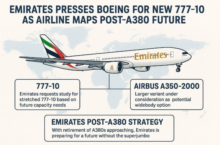 Emirates Presses Boeing for New 777-10 as Airline Maps Post-A380 Future