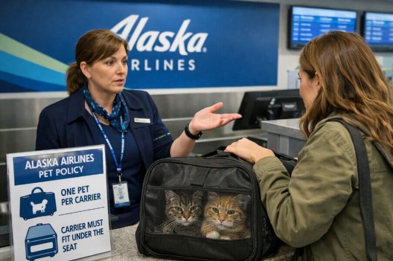 Alaska Airlines Enforces One-Pet-Per-Carrier Rule During Holiday Travel Dispute