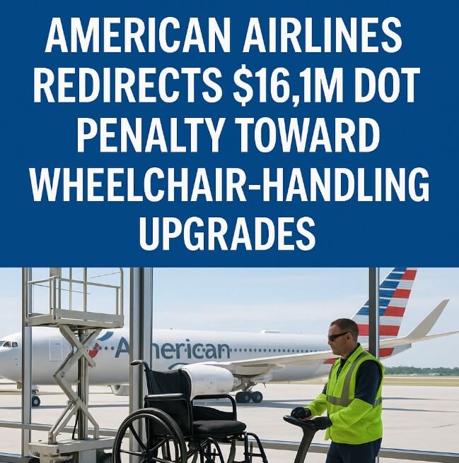 American Airlines Redirects .1M DOT Penalty Toward Wheelchair-Handling Upgrades American Airlines Redirects .1M DOT Penalty Toward Wheelchair-Handling Upgrades