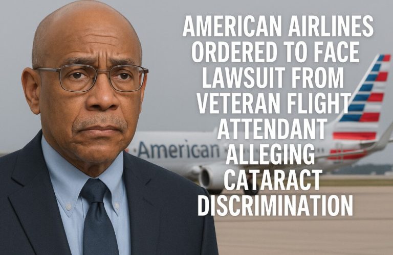 American Airlines Ordered to Face Lawsuit From Veteran Flight Attendant Alleging Cataract Discrimination
