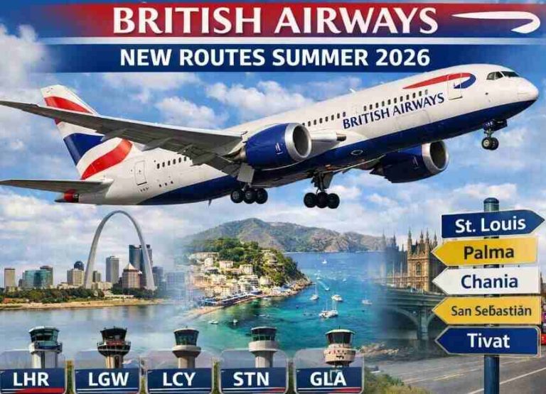 ritish Airways Opens Bookings for Nine New Routes in Summer 2026