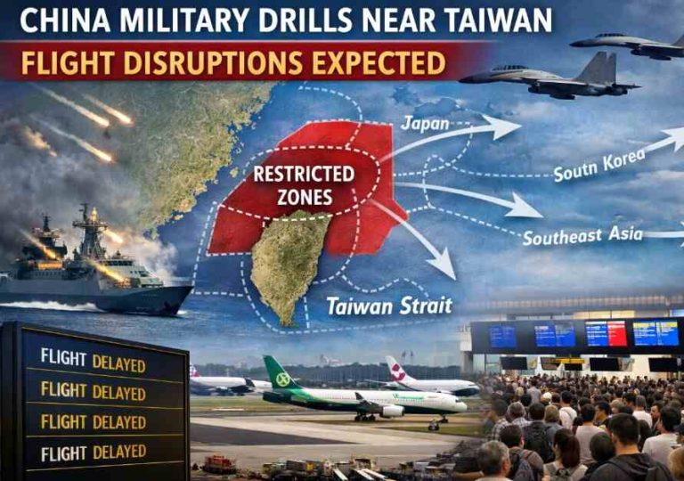 China Fire Drills Near Taiwan Set to Disrupt Hundreds of Flights China Fire Drills Near Taiwan Set to Disrupt Hundreds of Flights