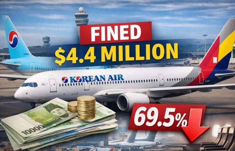 Korean Air and Asiana Fined .4 Million for Merger Condition Breach