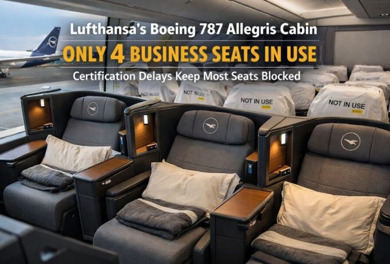 Lufthansa Still Limits New Allegris on Boeing 787 to Just Four Business Seats
